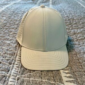 melin HYDRO Perforated Snapback Hat White Gray Water-Resistant OSFM